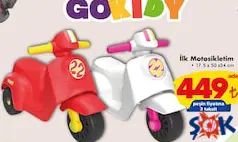 GOKİDY OYUNCAK İLK MOTOSİKLETİM fiyat ve kampanya bilgisi